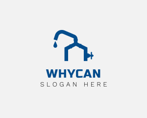 House Water Faucet Logo