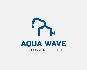 House Water Faucet logo design