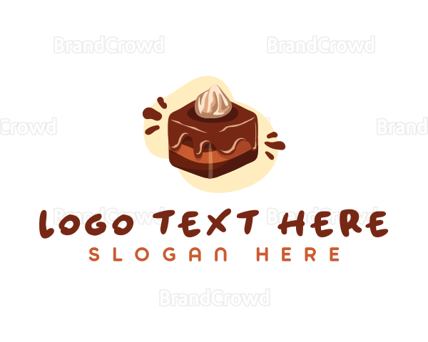 Chocolate Dessert Cake Logo