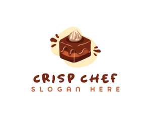 Chocolate Dessert Cake  logo design