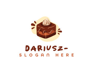 Dessert - Chocolate Dessert Cake logo design