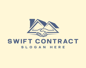 Contract - Real Estate Handshake Agreement logo design