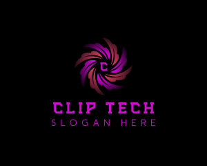 Tech Cyber Motion logo design