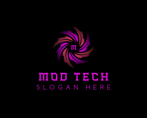 Tech Cyber Motion logo design