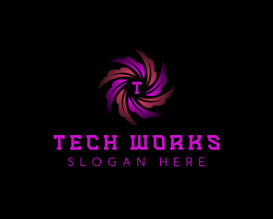 Tech Cyber Motion logo design