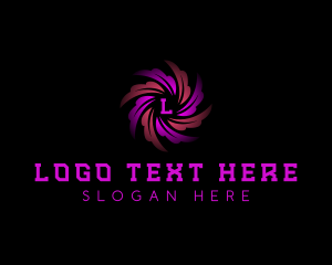 Spiral - Tech Cyber Motion logo design