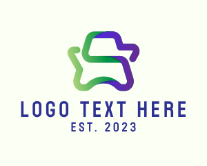 Gradient - Colorful Star Letter S logo design