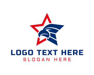 Aviation - American Eagle Star logo design