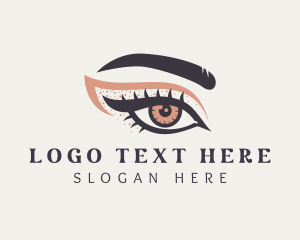 Glam - Beauty Eye Makeup logo design