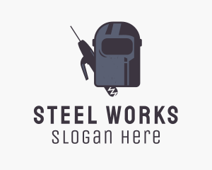 Industrial Welder Mask logo design