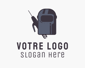 Fabrication - Industrial Welder Mask logo design