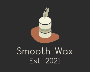 Wax Candle Flame logo design