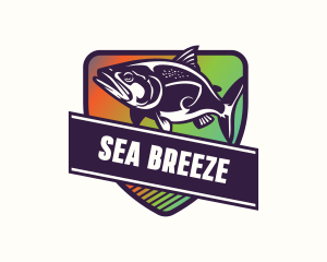 Marina Fishing Fishery  logo design