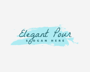 Elegant Watercolor Boutique logo design