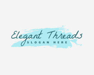 Elegant Watercolor Boutique logo design