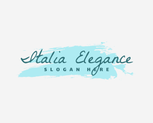 Elegant Watercolor Boutique logo design