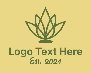 Aromatherapy - Essential Oil Palm logo design