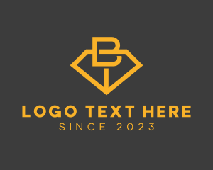 Golden - Minimalist Jewelry Letter B logo design