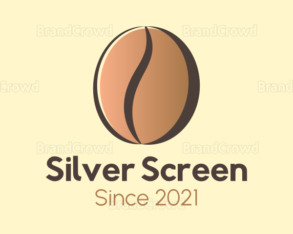 Gradient Coffee Bean Logo