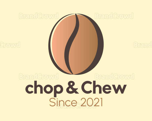 Gradient Coffee Bean Logo