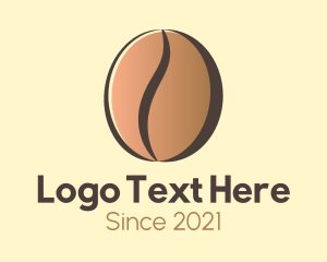 Caffeine - Gradient Coffee Bean logo design
