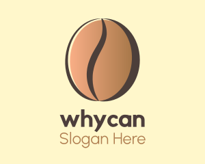 Gradient Coffee Bean  Logo