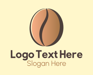 Gradient Coffee Bean  Logo