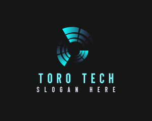 Tech Motion Artificial Intelligence logo design