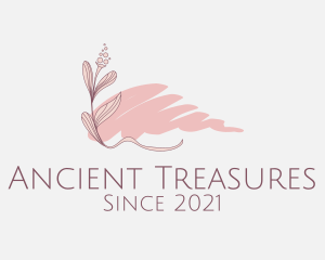 Pink Flower Decor logo design