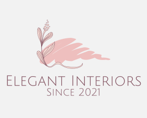 Pink Flower Decor logo design