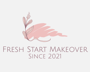 Pink Flower Decor logo design