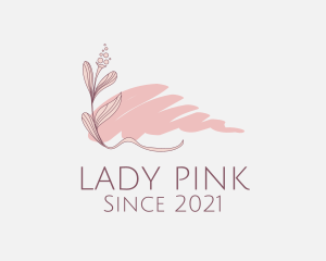 Pink Flower Decor logo design