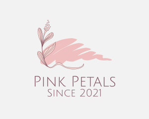 Pink Flower Decor logo design