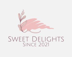 Pink Flower Decor logo design