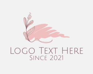 Cosmetics - Pink Flower Decor logo design