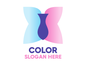 Gradient Butterfly Shape Logo