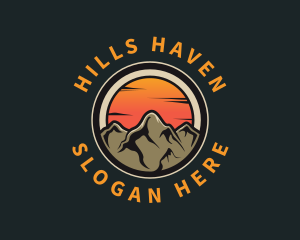 Hills - Alpine Valley Travel logo design