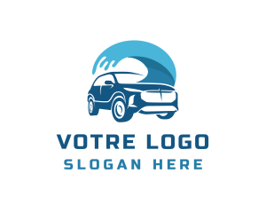 Auto Wash - Auto Vehicle Splash logo design