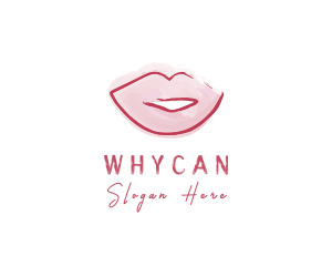 Watercolor Lips Styling Logo