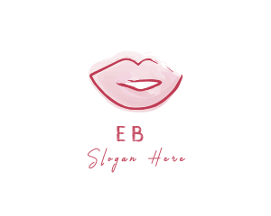 Cover Girl - Watercolor Lips Styling logo design