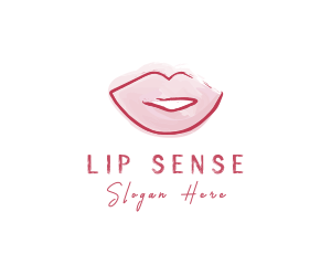 Watercolor Lips Styling logo design