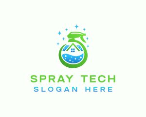 Sprayer - Sprayer House Sanitation logo design