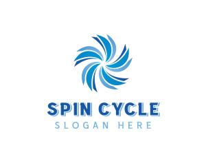 Spin - Wind Cooling Ventilation logo design