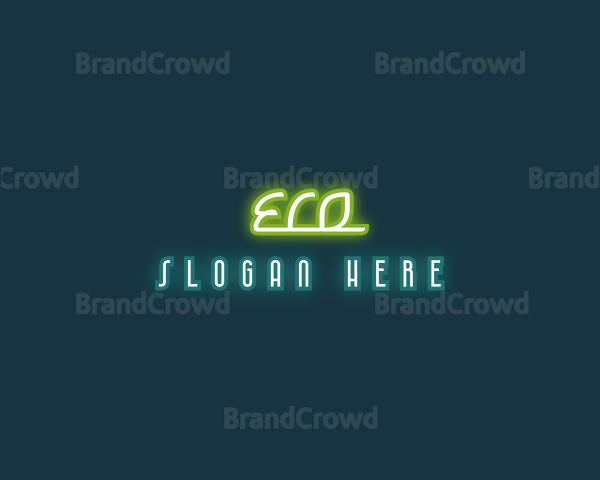 Neon Business Tech Logo