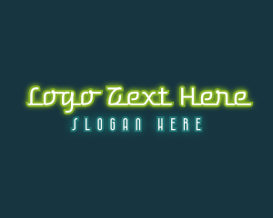 Light - Neon Business Tech logo design