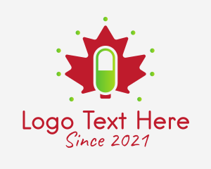 Maple Leaf - Canadian Pharmacy Drug logo design
