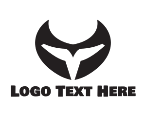 Aries - Black Horns Letter T logo design