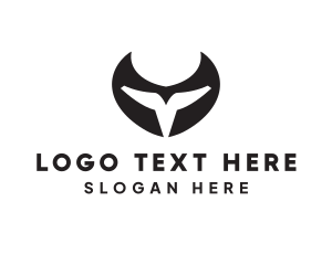 Maori - Cow Bull Horns logo design