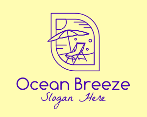 Seashore - Minimalist Beach Chair logo design