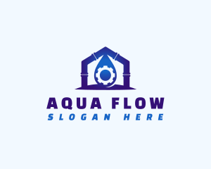 Hydration - Water Pipe Plumbing logo design